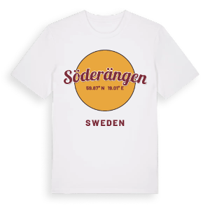 Söderängen cirkel t-shirt – ekologisk bomull t-shirt från Pinshirt