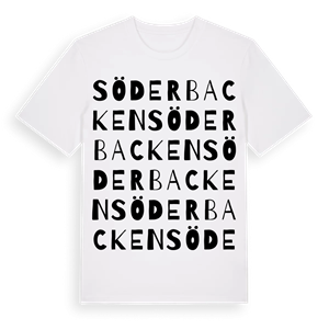 Söderbacken ordlek t-shirt – ekologisk bomull t-shirt från Pinshirt