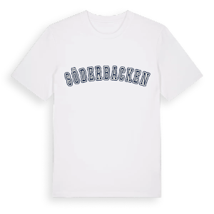 Söderbacken college t-shirt – ekologisk bomull t-shirt från Pinshirt