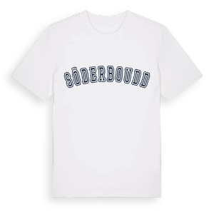 Söderboudd college t-shirt – ekologisk bomull t-shirt från Pinshirt