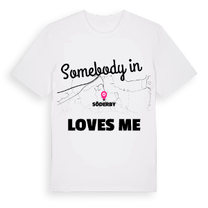 Någon i Söderby älskar mig t-shirt – ekologisk bomull t-shirt från Pinshirt