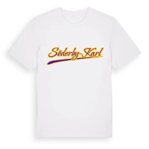 Söderby-Karl baseball t-shirt – ekologisk bomull t-shirt från Pinshirt