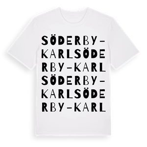 Söderby-Karl ordlek t-shirt – ekologisk bomull t-shirt från Pinshirt