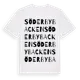 White t-shirt med Söderbybacken ordlek t-shirt