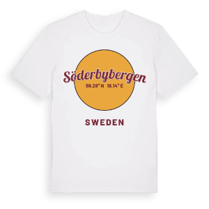 Söderbybergen cirkel t-shirt – ekologisk bomull t-shirt från Pinshirt