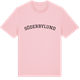 Pink Cotton t-shirt med Söderbylund böjd t-shirt