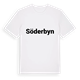 White t-shirt med Söderbyn fetstil t-shirt