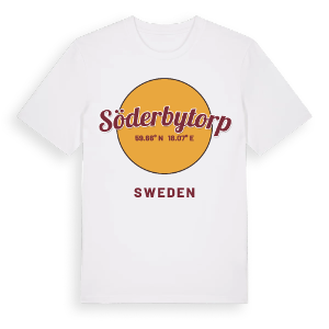 Söderbytorp cirkel t-shirt – ekologisk bomull t-shirt från Pinshirt