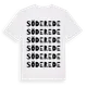 White t-shirt med Söderede ordlek t-shirt
