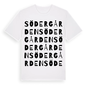 Södergården ordlek t-shirt – ekologisk bomull t-shirt från Pinshirt