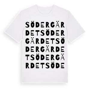 Södergärdet ordlek t-shirt – ekologisk bomull t-shirt från Pinshirt