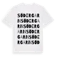 White t-shirt med Södergarn ordlek t-shirt