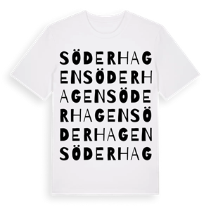 Söderhagen ordlek t-shirt – ekologisk bomull t-shirt från Pinshirt