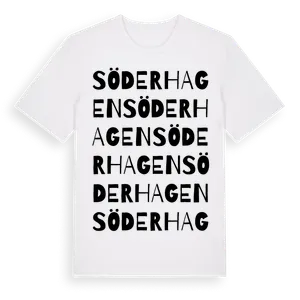 Söderhagen ordlek t-shirt – ekologisk bomull t-shirt från Pinshirt