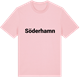 Pink Cotton t-shirt med Söderhamn fetstil t-shirt
