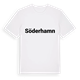 White t-shirt med Söderhamn fetstil t-shirt