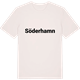 Vintage White t-shirt med Söderhamn fetstil t-shirt