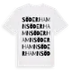White t-shirt med Söderhamn ordlek t-shirt