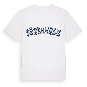 Söderholm college t-shirt – ekologisk bomull t-shirt från Pinshirt