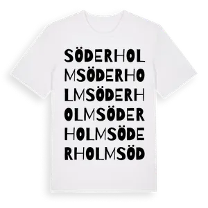 Söderholm ordlek t-shirt – ekologisk bomull t-shirt från Pinshirt