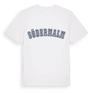 Södermalm college t-shirt – ekologisk bomull t-shirt från Pinshirt