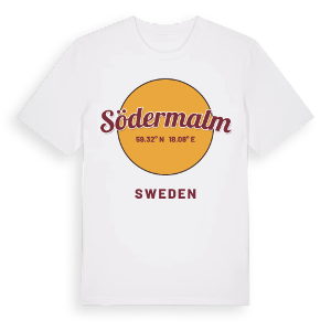 Södermalm cirkel t-shirt – ekologisk bomull t-shirt från Pinshirt