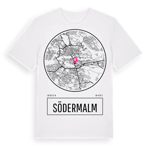 Södermalm t-shirt – ekologisk bomull t-shirt från Pinshirt