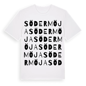 Södermöja ordlek t-shirt – ekologisk bomull t-shirt från Pinshirt