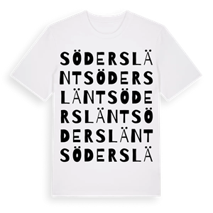 Söderslänt ordlek t-shirt – ekologisk bomull t-shirt från Pinshirt