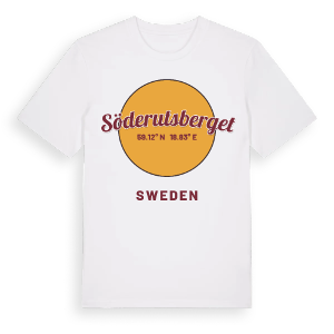 Söderutsberget cirkel t-shirt – ekologisk bomull t-shirt från Pinshirt