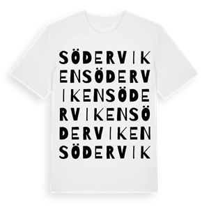 Söderviken ordlek t-shirt – ekologisk bomull t-shirt från Pinshirt