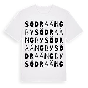 Södra Ängby ordlek t-shirt – ekologisk bomull t-shirt från Pinshirt