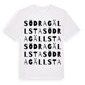 Södra Gällsta ordlek t-shirt – ekologisk bomull t-shirt från Pinshirt