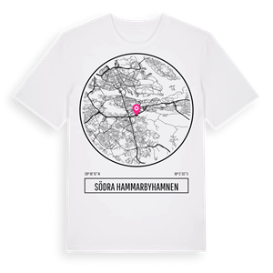 Södra Hammarbyhamnen t-shirt – ekologisk bomull t-shirt från Pinshirt