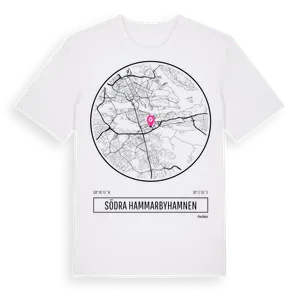Södra Hammarbyhamnen t-shirt – ekologisk bomull t-shirt från Pinshirt
