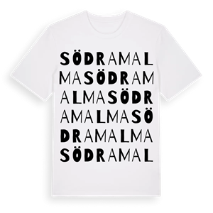 Södra Malma ordlek t-shirt – ekologisk bomull t-shirt från Pinshirt