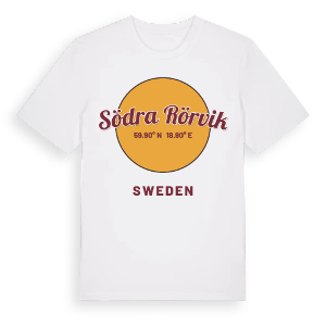 Södra Rörvik cirkel t-shirt – ekologisk bomull t-shirt från Pinshirt
