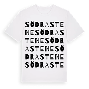 Södra Stene ordlek t-shirt – ekologisk bomull t-shirt från Pinshirt