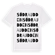 Södra udden ordlek t-shirt