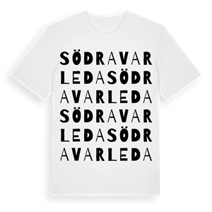 Södra Varleda ordlek t-shirt – ekologisk bomull t-shirt från Pinshirt
