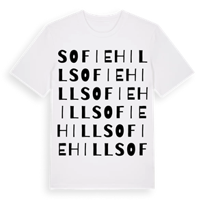 Sofiehill ordlek t-shirt – ekologisk bomull t-shirt från Pinshirt