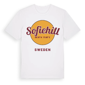Sofiehill cirkel t-shirt – ekologisk bomull t-shirt från Pinshirt