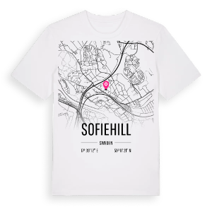Sofiehill karta t-shirt – ekologisk bomull t-shirt från Pinshirt