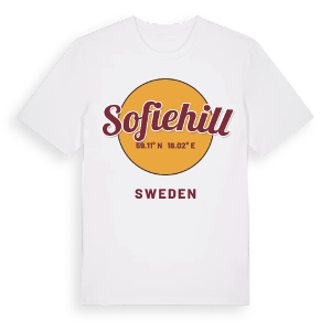 Sofiehill cirkel t-shirt – ekologisk bomull t-shirt från Pinshirt
