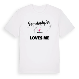 Någon i Sofiero älskar mig t-shirt – ekologisk bomull t-shirt från Pinshirt
