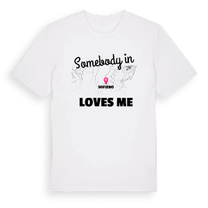 Någon i Sofiero älskar mig t-shirt – ekologisk bomull t-shirt från Pinshirt