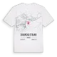 Solbacka Strand karta t-shirt