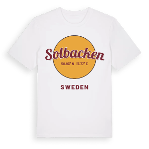 Solbacken cirkel t-shirt – ekologisk bomull t-shirt från Pinshirt