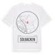 White t-shirt med Solbacken t-shirt