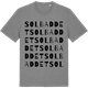 Mid Heather Gray t-shirt med Solbaddet ordlek t-shirt